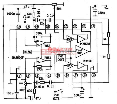 BA3520F单片立体声放音集成电路图详解及应用指南